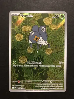 Nymble 096/094 Illustration Rare Phantasmal Flames Pokemon TCG Near Mint - Image 1