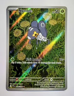 Nymble 096/094 Illustration Rare Phantasmal Flames Pokemon TCG Holo NM - Image 1