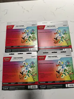Pokemon TCG First Partner Illustration Collection Series 2 Sealed Box Lot of 4 - Image 2