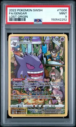 2022 Pokemon Sword & Shield Lost Origin Gengar Lost Origin PSA 9 #TG06 - Image 1