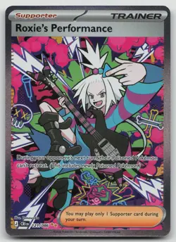 Roxie’s Performance 121/086 SIR Pokemon card NM Chaos TCG - Image 1