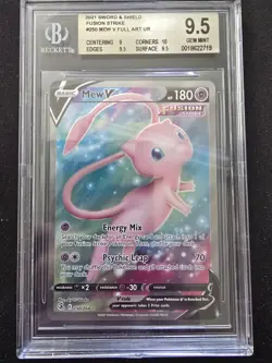 2021 POKEMON - MEW V FULL ART #250 - FUSION STRIKE - BGS 9.5 - Image 1