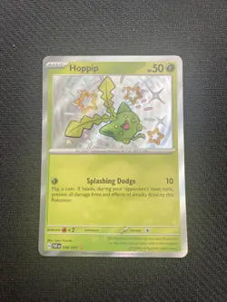Hoppip 096/091 Shiny Rare Paldean Fates Pokemon Holo Card TCG - Image 1