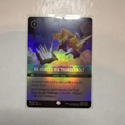 Lorcana Disney He Hurled His Thunderbolt-Whispers in the Well-222-NM - Image 1