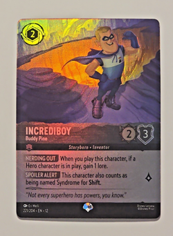 Disney Lorcana Wilds Unknown Incrediboy Buddy Pine Epic 221/201 - Image 1