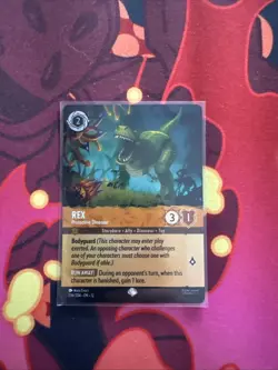Disney Lorcana TCG Rex - Protective Dinosaur Epic Wilds Unknown Foil 206/204 EN - Image 1