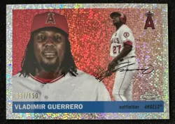 2025 Topps Chrome Platinum Vladimir Guerrero glitter /150 Angels - Image 1