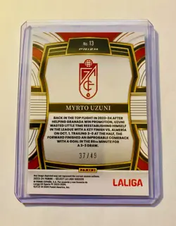 2023-24 Panini Select La Liga Myrto Uzuni RC Equalizers /49 #13 - Image 2