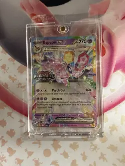 PokemonnTCG Espeon Ex 034/131 Prismatic Evolutions Stamped Promo Card Sealed - Image 1