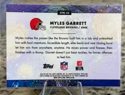 2025 Topps Cosmic Chrome Myles Garrett Stars in the Night #STN-23 DPOY Browns - Image 2