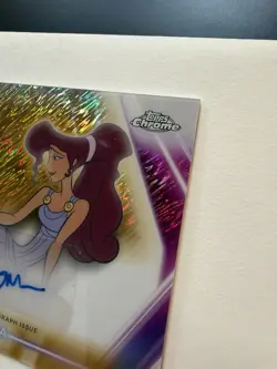 2026 Topps Disney Neon Chrome MEGARA Autograph /50 Susan Egan AUTO Hercules Card - Image 3