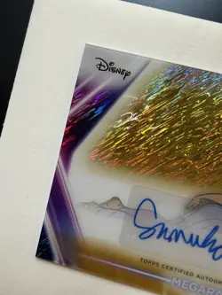 2026 Topps Disney Neon Chrome MEGARA Autograph /50 Susan Egan AUTO Hercules Card - Image 4
