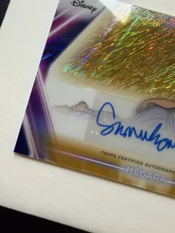2026 Topps Disney Neon Chrome MEGARA Autograph /50 Susan Egan AUTO Hercules Card - Image 5