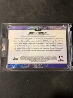 2025 Topps Cosmic Chrome - Stars in the Night Shohei Ohtani #STN-14 - Image 2