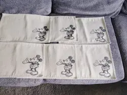6 Disney Canvas Kitchen Placemats Mickey Mouse - Image 1