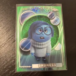 Topps 2026 Chrome Disney Sadness #172 Green Refractor /99 - Image 1