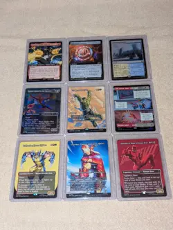 MTG Marvel Super Heroes 9 Card Lot ft. Borderless and Showcase Cards! NM/M - Image 1