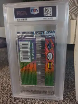 Pokemon Gym Challenge 1st Edition booster pack Blaine Art PSA 9 - Image 2