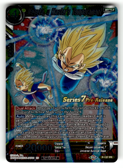 Vegeta, a Master's Temperament (Alt Art) P-137 Normal Promo Promotion Cards LP - Image 1