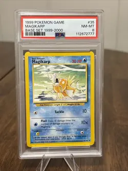 PSA 8 Magikarp 1999 Pokemon Game Base Set 1999-2000 35/102 Near Mint-Mint - Image 1