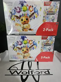 2x Pokemon Prismatic Evolutions Costco Elite Trainer Box + Booster Bundle Sealed - Image 1
