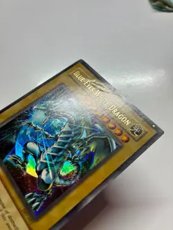 USA Seller Yugioh Blue-Eyes White Dragon Shonen Jump Promo Card JMP-001 MP/HP - Image 3