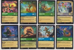 Lorcana Robin Hood 8 Card Lot Regular - Image 1