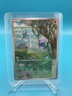 Meditite IR - 153/142 Illustration Rare Pokemon Stellar Crown NM - Image 1