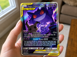 Gengar & Mimikyu GX Tag Team Holo Full Art Custom Pokemon Card Print - Image 1