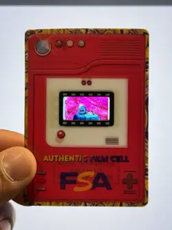 Pokemon-35mm Film Cell-Discontinued FSA-Wobbuffet, Meowth - Image 1
