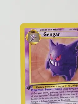 Gengar 1st Edition 20/62 Fossil Set Rare Non Holo WoTC Pokemon 1999 LP+ - Image 3