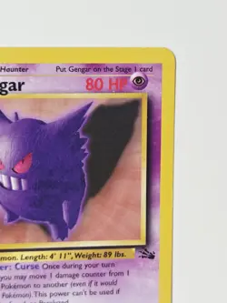 Gengar 1st Edition 20/62 Fossil Set Rare Non Holo WoTC Pokemon 1999 LP+ - Image 4