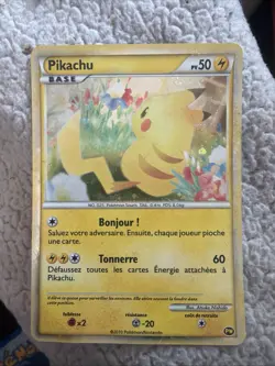 Pikachu (French) PW 7 Promo Pikachu World Collection Promos Pokemon US SELLER LP - Image 1