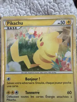 Pikachu (French) PW 7 Promo Pikachu World Collection Promos Pokemon US SELLER LP - Image 2