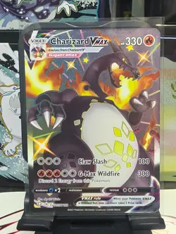 Pokemon TCG Shiny Charizard VMAX Shining Fates SV107/SV122 - Image 1