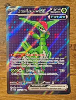 Pokemon TCG Scarlet & Violet - Temporal Forces Iron Leaves ex 186/162 Ultra Rare - Image 1