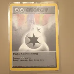 Damaged Shadowless Double Colorless Energy 96/102 Base Set 1999 WOTC English - Image 1