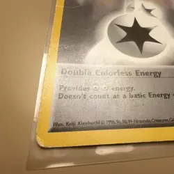 Damaged Shadowless Double Colorless Energy 96/102 Base Set 1999 WOTC English - Image 2