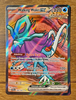 Pokemon TCG Scarlet & Violet Temporal Forces Walking Wake ex 189/162 Ultra Rare - Image 1