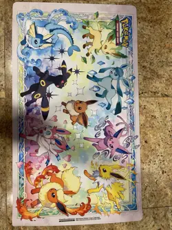 Pokemon Prismatic Evolutions - Eeveelutions Play Mat, Never Used - Image 1