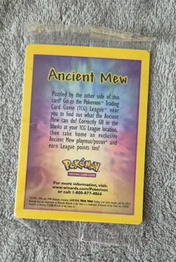 Pokemon 2000 Movie Promo Ancient Mew with Insert - Sealed - Image 2