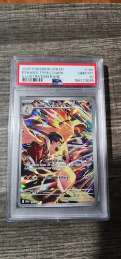 2025 Pokemon TCG DRI Ethan’s Typhlosion Illustration Rare 190/182 PSA 10 Gem MT - Image 1