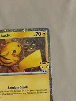 Pikachu Pokemon Day 2026 051/162 Cosmos Holo with Swirl 🌀 Top Left - Image 4