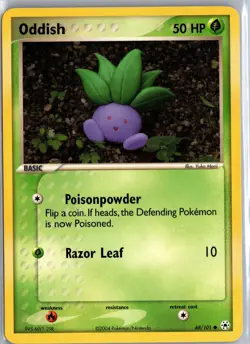 Oddish 68/101 Common Hidden Legends Pokemon Lightly Played - Image 1