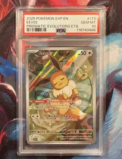 PSA 10 Pokemon TCG Eevee Prismatic Evolutions ETB Black Star Promo SVP 173 SV - Image 3