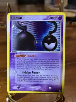 2005 Pokemon Unown Question Mark U/28 Unseen Forces Holo Rare 60 HP English - Image 1