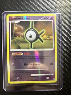 2007 Pokemon Diamond and Pearl Secret Wonders Reverse Foil #68 Unown - Image 2