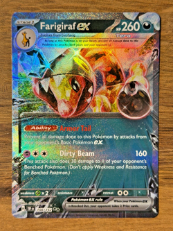 Pokemon TCG Scarlet & Violet - Temporal Forces Farigiraf ex 108/162 Double Rare - Image 1