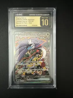 Raging Bolt EX Japanese Terastal Festival 222/187 CGC Pristine 10 US Seller - Image 1