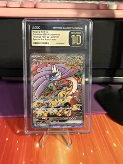 Raging Bolt EX Japanese Terastal Festival 222/187 CGC Pristine 10 US Seller - Image 1